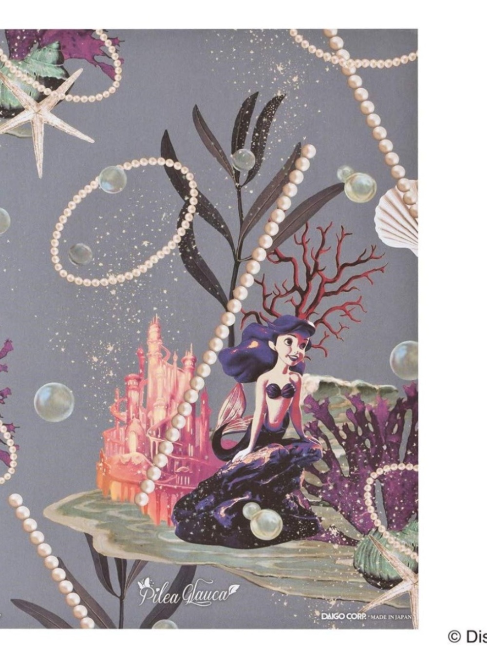 Little Mermaid Ariel Letter Set 60s French Design Paper Stationary Disney Japan